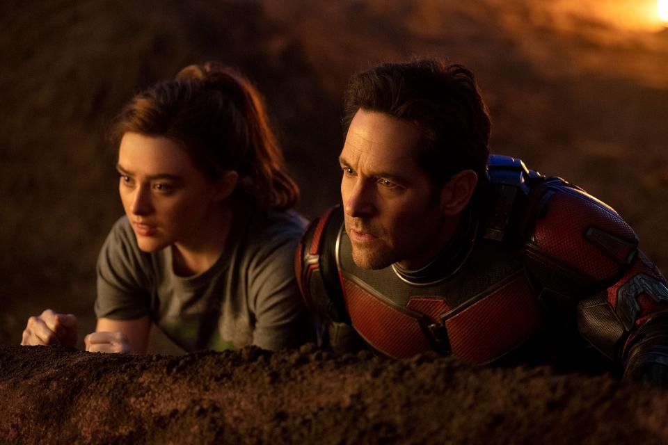 Kathryn Newton and Paul Rudd in 'Ant-Man and the Wasp: Quantumania'