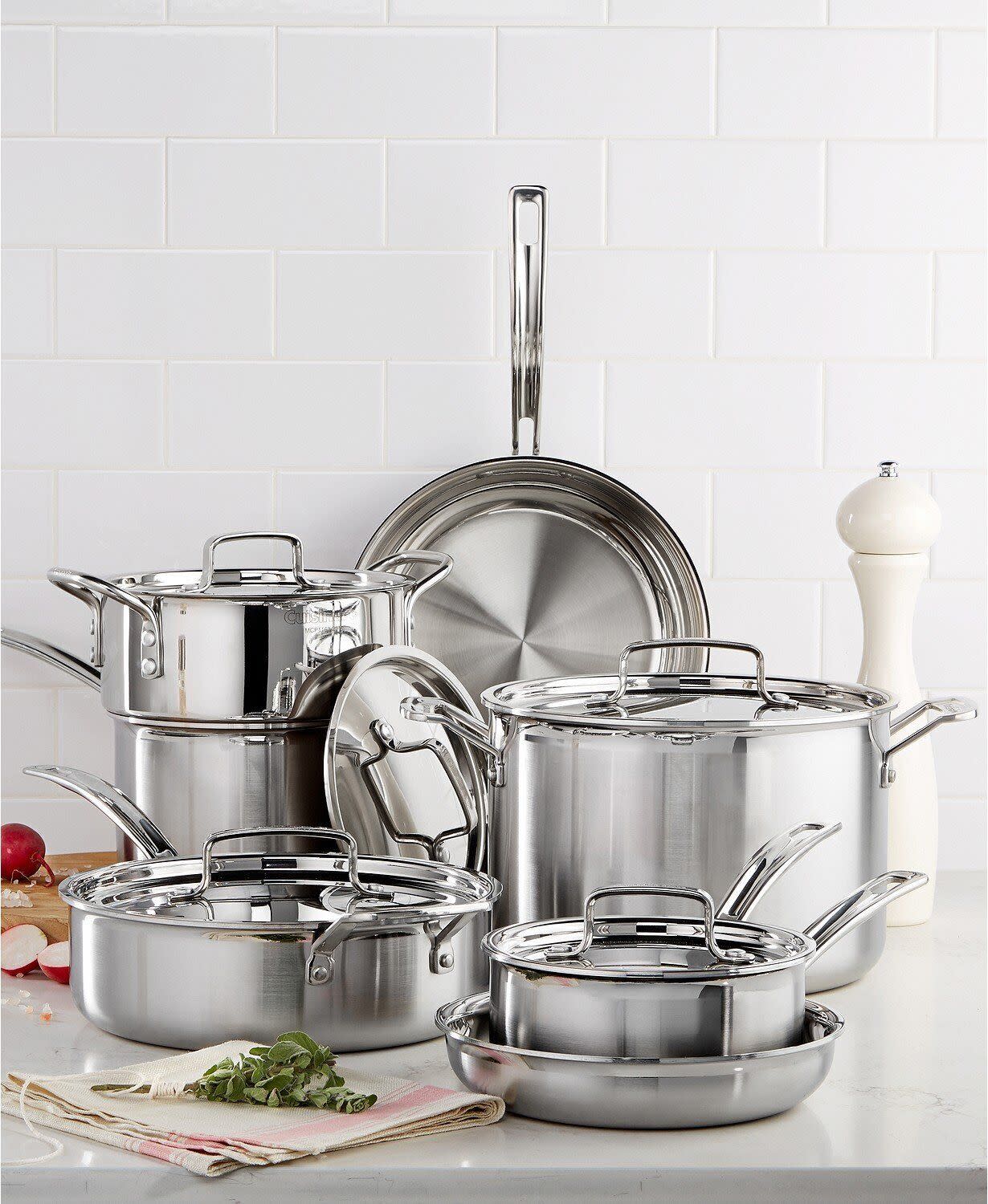 Post-Thanksgiving, you might not want to think about making another feast for awhile. We get it. Still, it can't hurt to have <a href="https://www.huffpost.com/entry/black-friday-cookware-deals-2020_l_5fad8df1c5b635e9dea03562" target="_blank" rel="noopener noreferrer">new pots and pans around</a> for when you see a new NYT Cooking recipe on Instagram. Not only is this <a href="https://fave.co/3fTQfQD" target="_blank" rel="noopener noreferrer">12-piece Cuisinart cookware set</a> well-reviewed, but it's also 40% off right now. It includes two sauce pans, two skillets, a stockpot and more. Each of them is made from stainless steel. <a href="https://fave.co/3lpZokP" target="_blank" rel="noopener noreferrer">Originally $500, get it now for $300 at Macy's</a>.