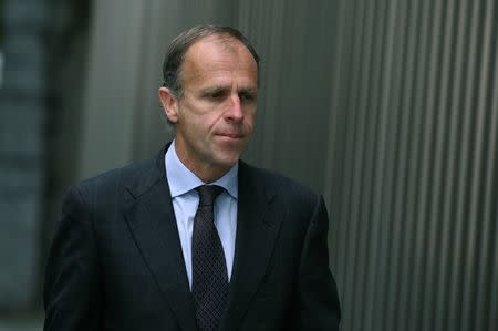 Former head of capital markets at Anglo Irish Bank, John Bowe, arrives at the Criminal Courts of Justice in Dublin, Ireland July 29, 2016. REUTERS/Clodagh Kilcoyne