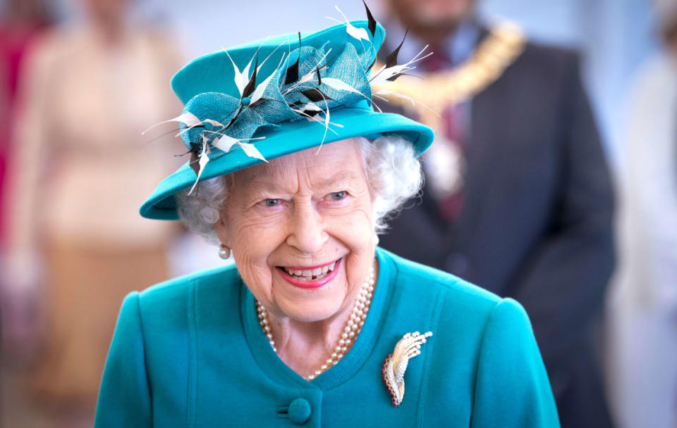 Britain's Queen Elizabeth visits the Edinburgh Climate Change Institute at the University of Edinburgh, as part of her traditional trip to Scotland for Holyrood Week, in Edinburgh, Scotland, Britain July 1, 2021.