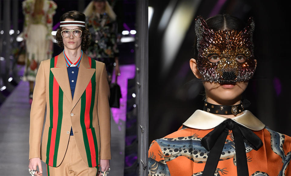 References to a few Wes Anderson classic films were spotted during the Gucci show. (Photo: Getty Images)