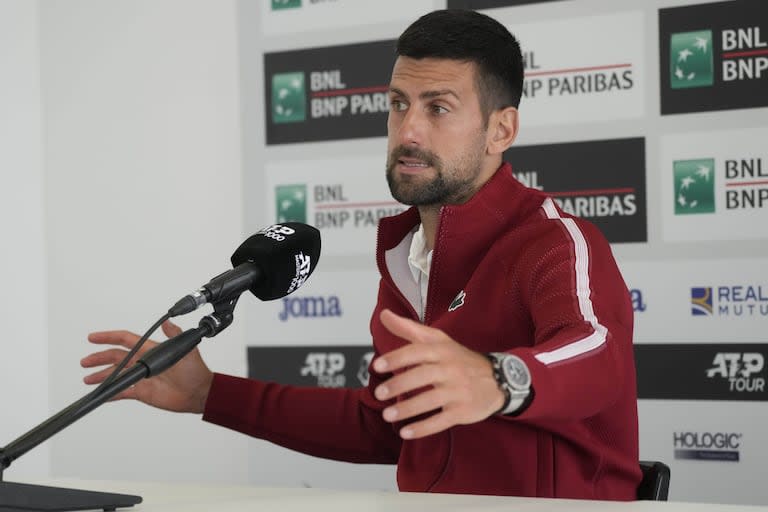 "En Roma espero jugar mejor de lo que lo hice en Montecarlo", destacó Djokovic - Créditos: @Gregorio Borgia