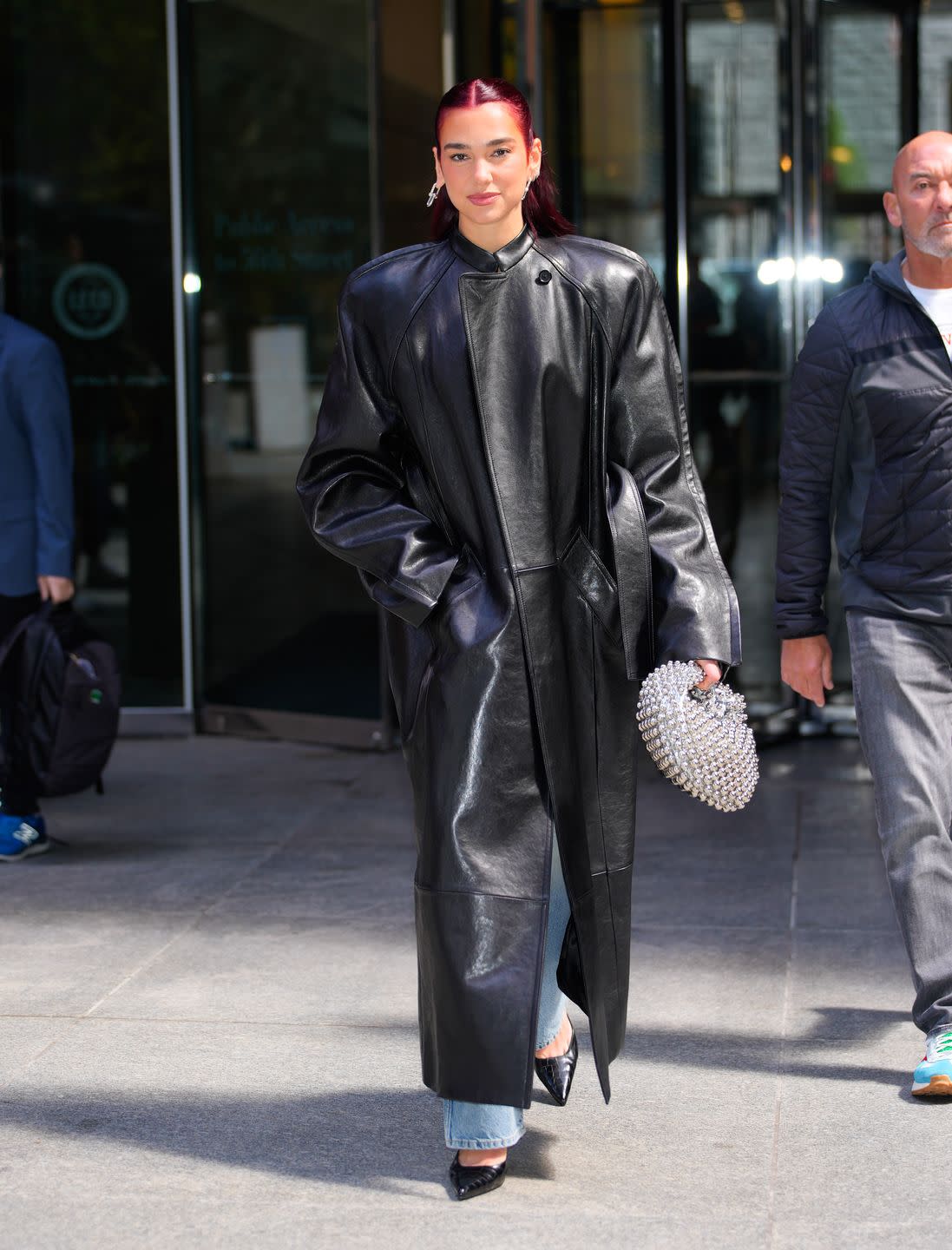 new york, new york april 24 dua lipa is seen on april 24, 2024 in new york city photo by gothamgc images