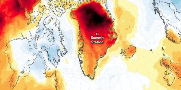Ola de calor tardía provoca derretimiento masivo en Groenlandia