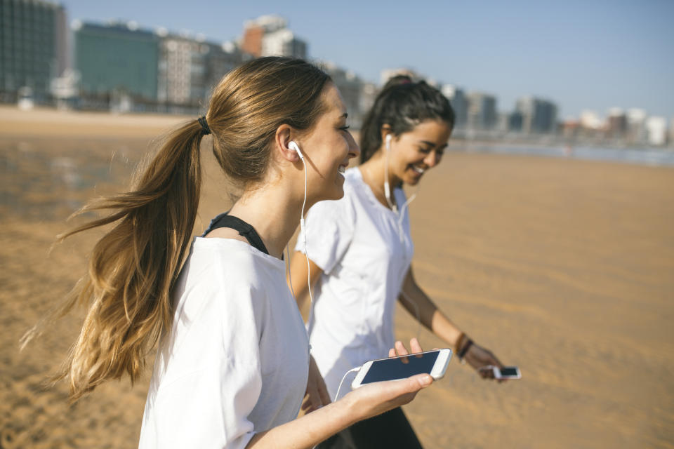 Arranging to meet a friend could help motivate you to exercise. Source: Getty