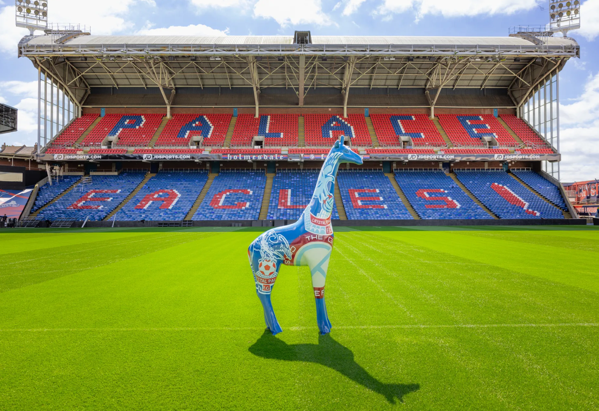 Crystal Palace has designed its very own 8-foot giraffe to support the campaign  (Crystal Palace FC)