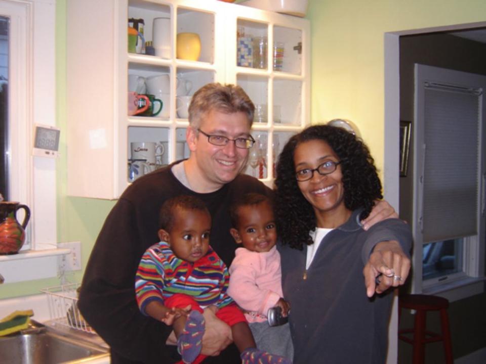 John Gennari and Emily Bernard with their daughters