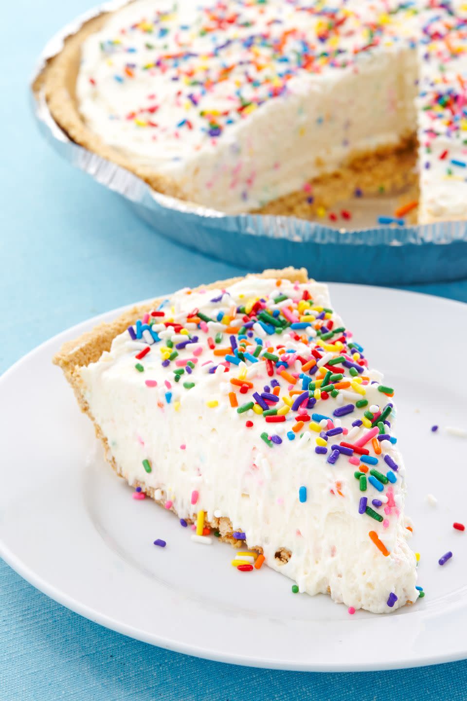 No-Bake Birthday Cake Cheesecake