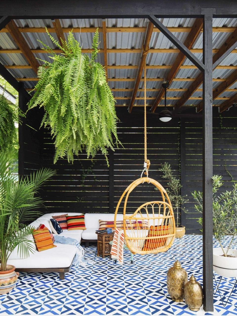 Hang a backyard swing.