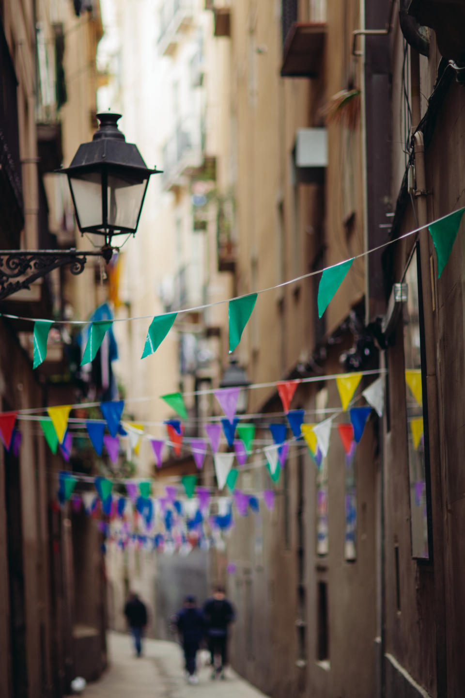 A quiet street in Barcelona