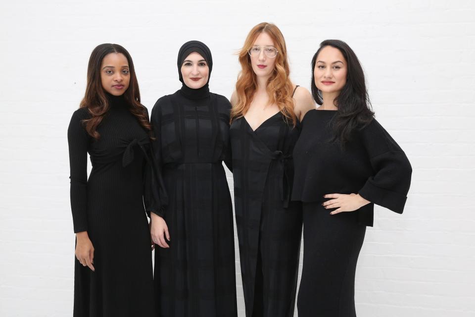 <p>No. 34: Tamika Mallory, Linda Sarsour, Bob Bland, and Carmen Perez<br> National co-chairs, The Women’s March on Washington<br> (Getty Images) </p>