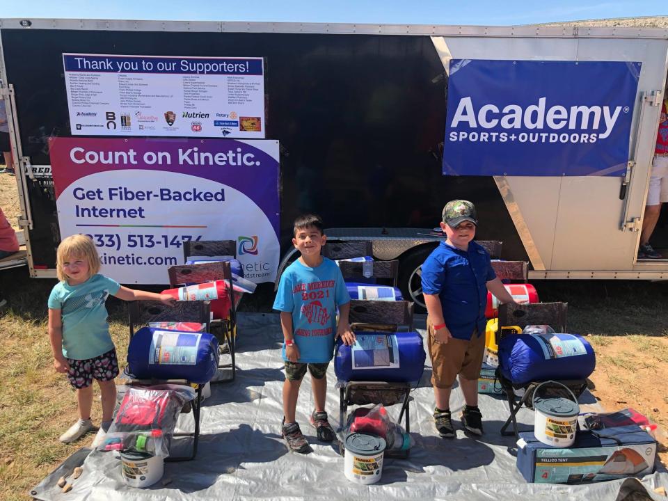 Lake Meredith Small Fry Fishing Tournament hosts their annual tournament Saturday at the Lake Meredith Stilling Basin in Spring Canyon. Academy Sports and Outdoors donated $500 worth of supplies to the tournament last week as participants gear up for the competition.