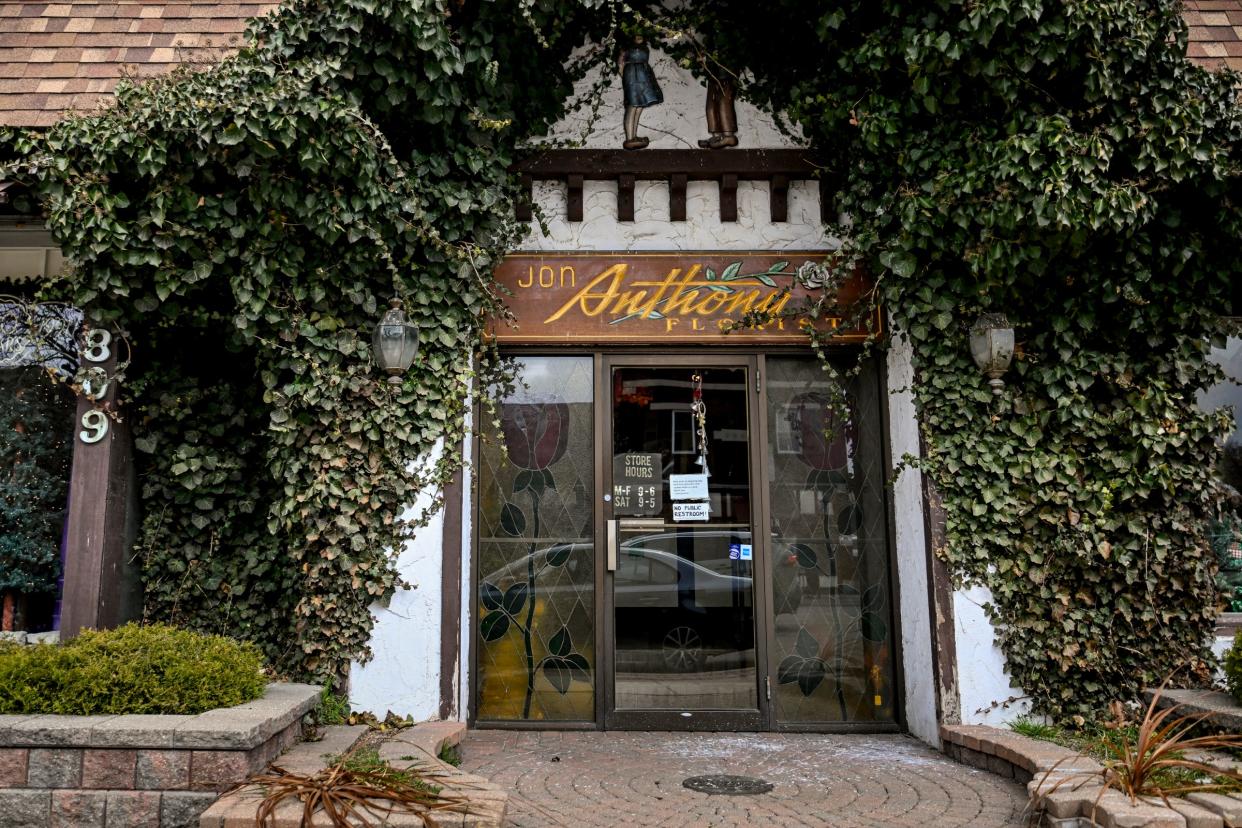 The Jon Anthony Gifts and Flowers building on Michigan Avenue on Wednesday, March 20, 2024, in Lansing.