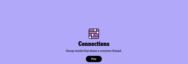 Connections' Hints and Answers for NYT's Tricky Word Game on