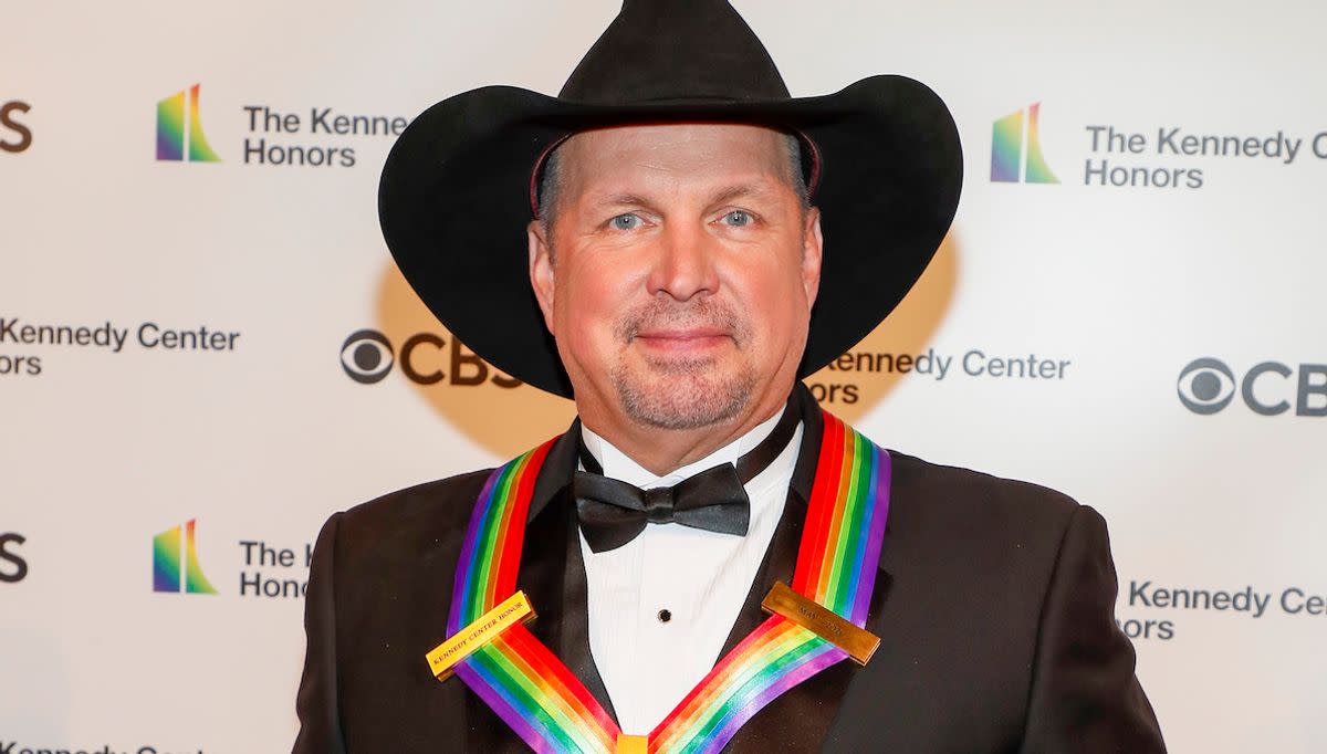 Users on X appeared to believe that Garth Brooks had worn colors that resembled the LGBTQ+ rainbow flag for Pride Month. Paul Morigi/Getty Images