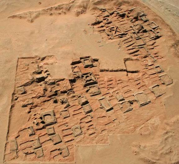 This aerial photo shows a series of pyramids and graves that a team of archaeologists has been exploring at Sedeinga in Sudan. Since 2009 they have discovered at least 35 small pyramids at the site, the largest being 22 feet (7 meters) in width. (B-N Chagny, SEDAU/SFDAS) <br> <br> <a href="http://www.livescience.com/26900-ancient-pyramids-sudan.html" rel="nofollow noopener" target="_blank" data-ylk="slk:Click here for the full story at LiveScience.com;elm:context_link;itc:0;sec:content-canvas" class="link ">Click here for the full story at LiveScience.com</a>