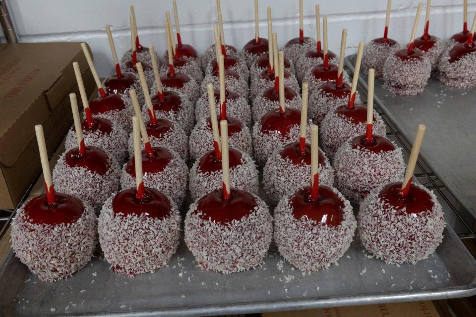 Candy apples from Criterion Chocolates in Eatontown.