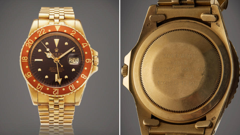 Yellow gold Rolex GMT Ref. 1675 - Credit: Sotheby's/Sotheby's