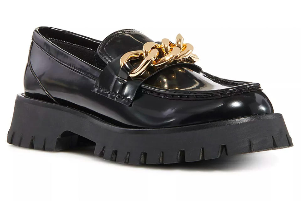 loafers, chunky black, patent, jeffrey campbell