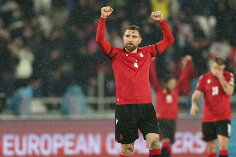 Guram Kashia will lead Georgia in the country's European Championship debut against Turkey (Giorgi ARJEVANIDZE)