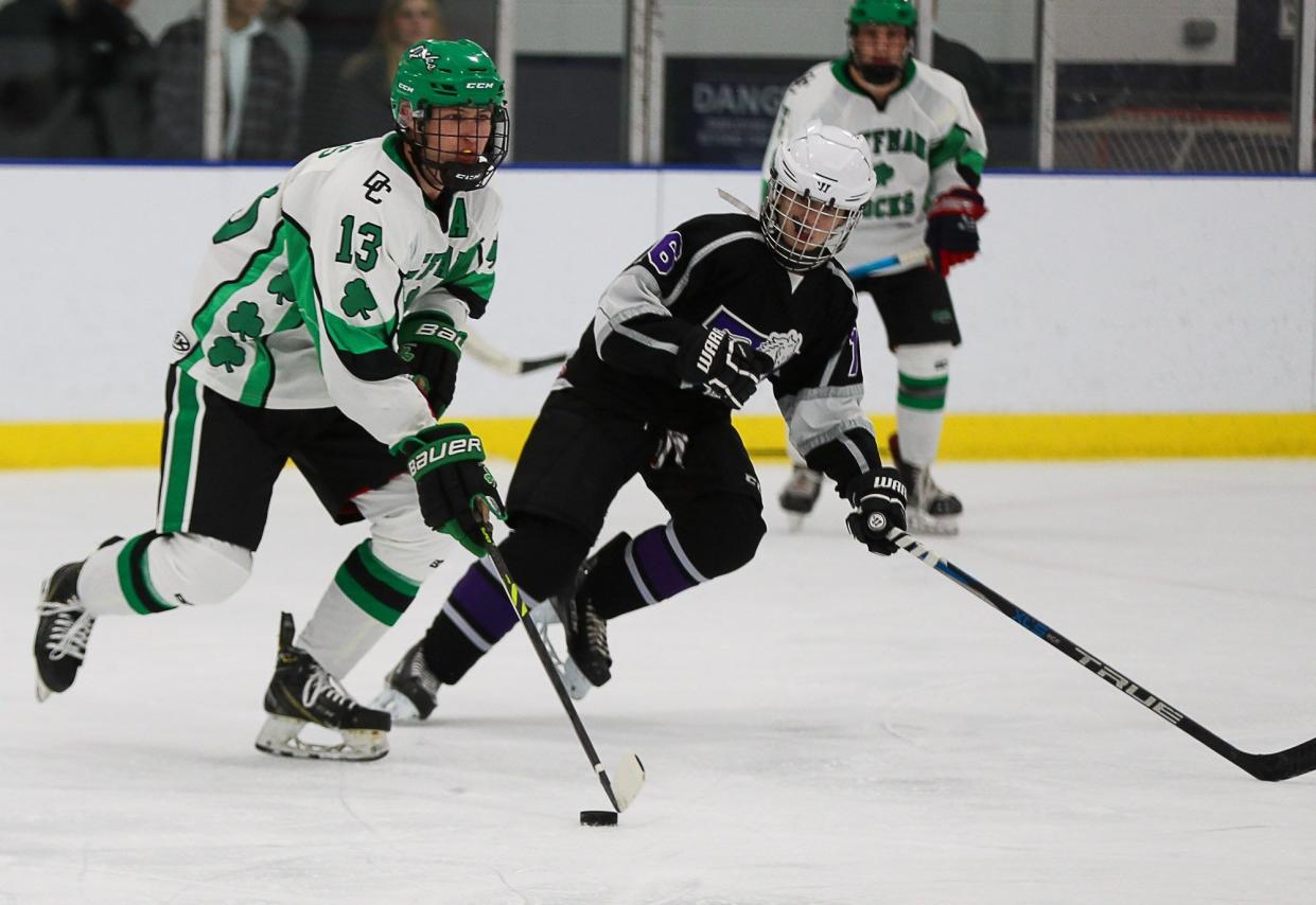 Defenseman Cam Willis is part of a deep senior class that has Coffman contending for the CHC-White Division championship.