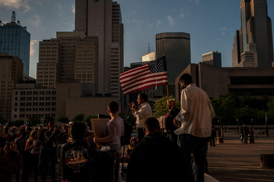 The Dallas Stands Against the NRA rally on&nbsp;Friday.