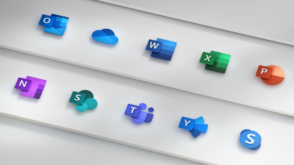 Microsoft's Office icons on Windows and the web have been conservative, to put