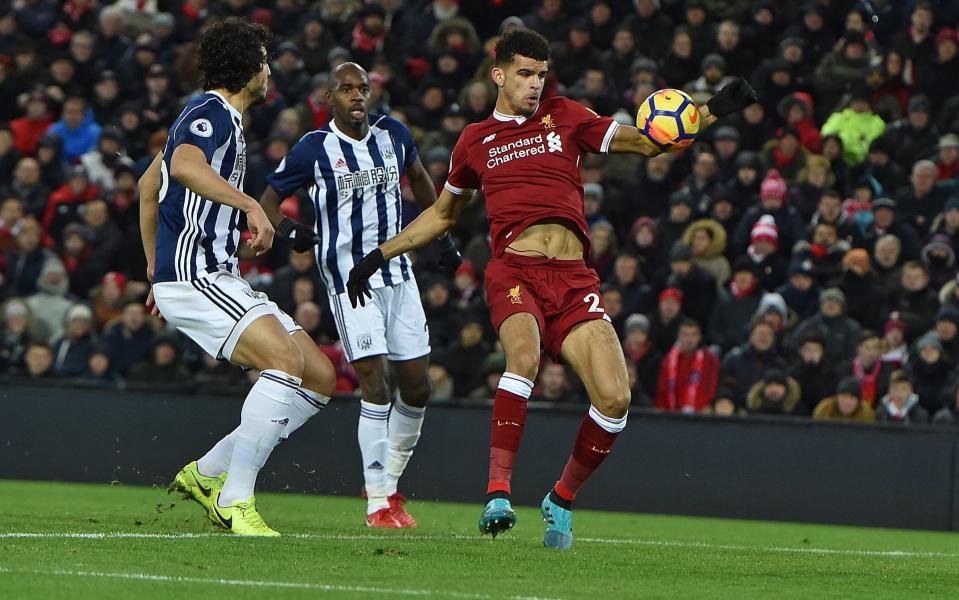 Dominic Solanke was denied his first senior Liverpool goal on Wednesday - Liverpool FC