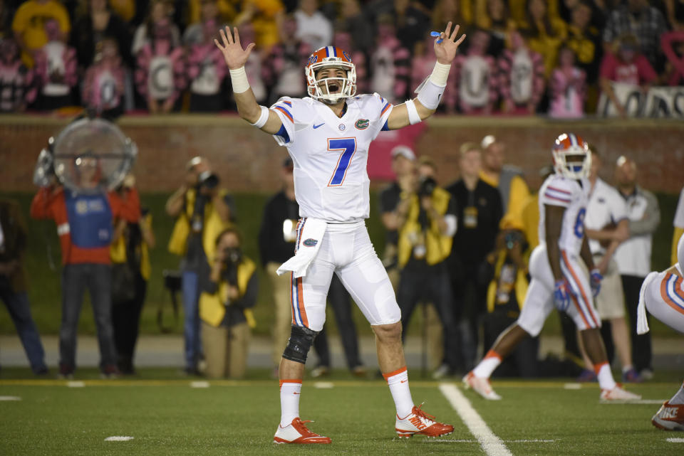 Will Grier’s college career started at Florida before he got hit with a one-year suspension. (Getty Images)