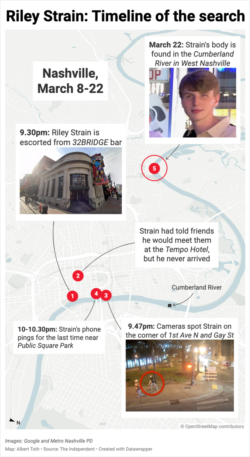 Timeline of Riley Strain’s disappearance and death (The Independent)