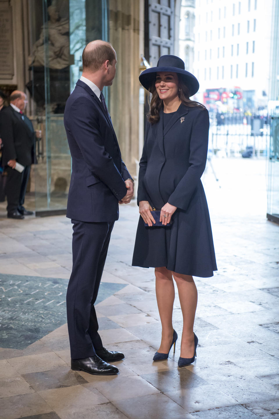 A semi-private moment between the two.&nbsp; (Photo: WPA Pool via Getty Images)