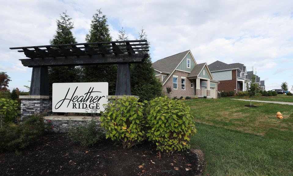 Homes in the Heather Ridge subdivision along Chelsea Meadow Way in Buckner, Ky. on Sep. 28, 2023.