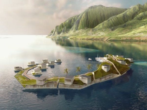 Blue Frontiers thiel floating city