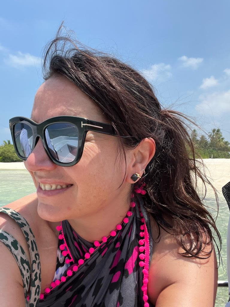 Sarah Stevenson in the Maldives, 2022. (Supplied)