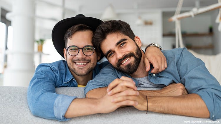 Two gay men in an apartment