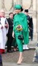 <p>Meghan prepares to leave after attending the Commonwealth Day services.</p>