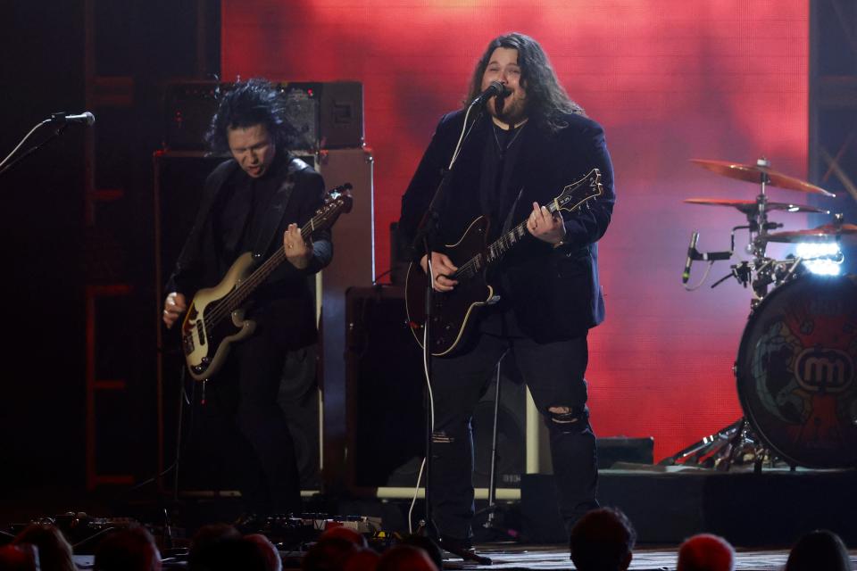 Wolfgang Van Halen and his band, Mammoth WVH, perform "Have a Nice Day" in February at the MusiCares Person of the Year gala in Los Angeles.