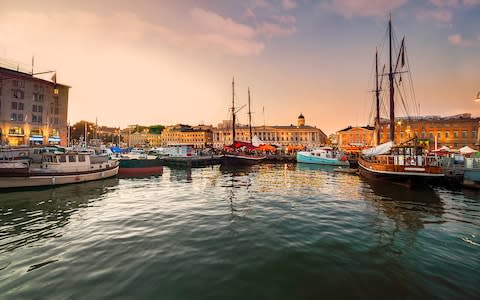 Helsinki port at sunset - Credit: iStock