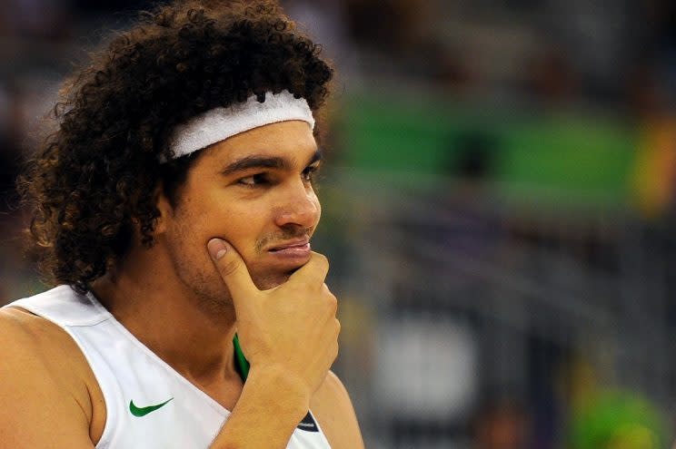 Anderson Varejao will miss the Olympics in his home country. (AFP Photo/Jorge Guerrero)