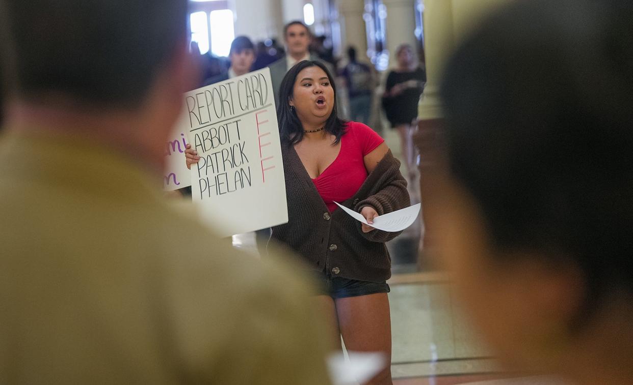 Many rights advocates and Texas students, including Amanda Garcia, policy director for the senate of college councils, protested a state proposal to ban diversity, equity and inclusion offices and initiatives at public universities and colleges. Lawmakers ultimately passed Senate Bill 17, and UT has now ended a support program for undocumented students.