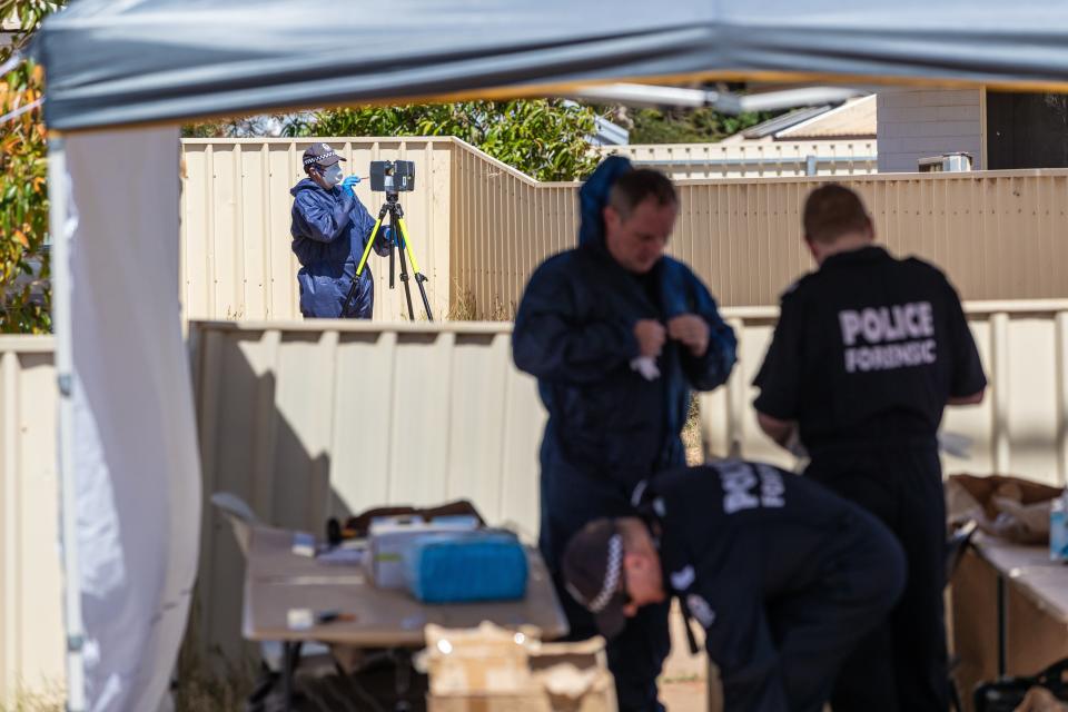 Forensic officers prepare to gather evidence (EPA)