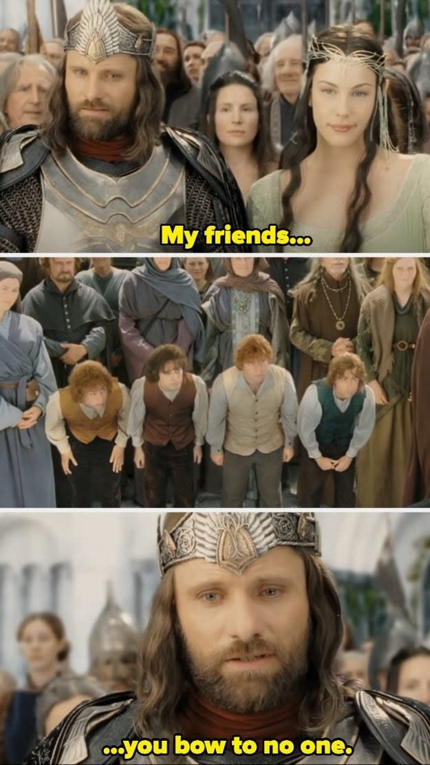 "my friends, you bow to no one'