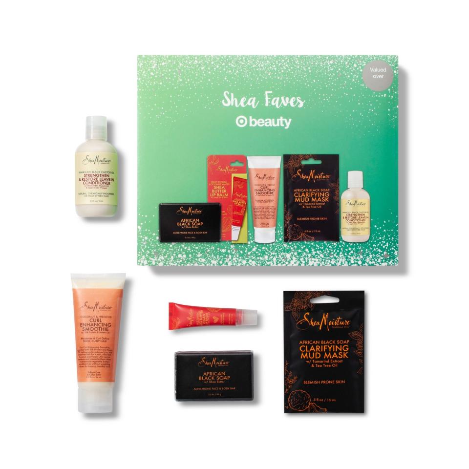 Target Shea Faves shampoo and styling gift set