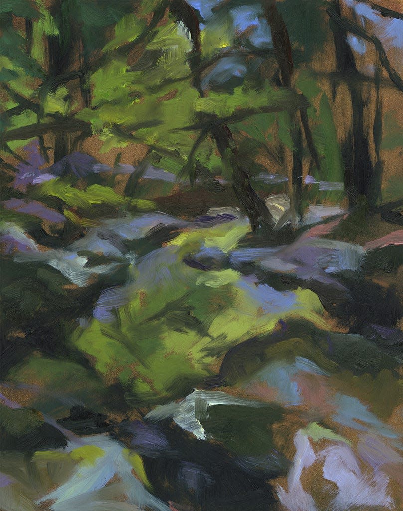 Elaine Verstraete's "Little River" is an example of the works that will be exhibited at "Transitions," which opens Sept. 28 at the Williams-Insalaco Gallery 34 on the Finger Lakes Community College main campus.