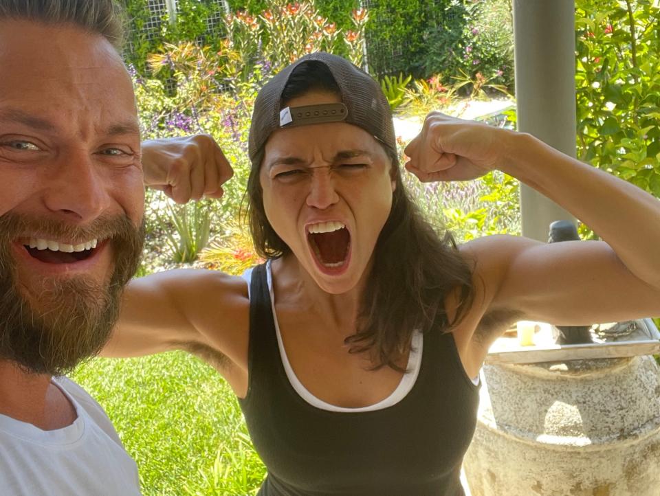 Michelle Rodriguez with Magnus Lygdbäck