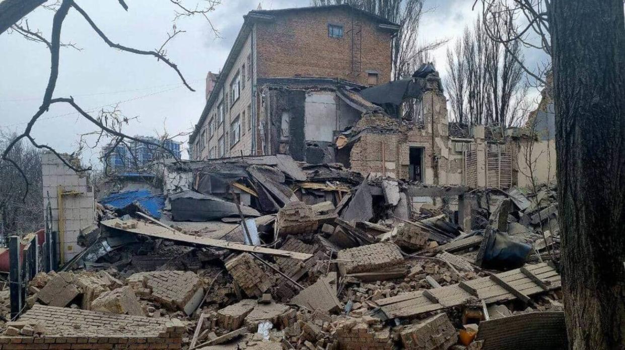 AFTERMATH OF RUSSIAN ATTACK ON KYIV ON 25 MARCH. Photo: The State Emergency Service of Ukraine