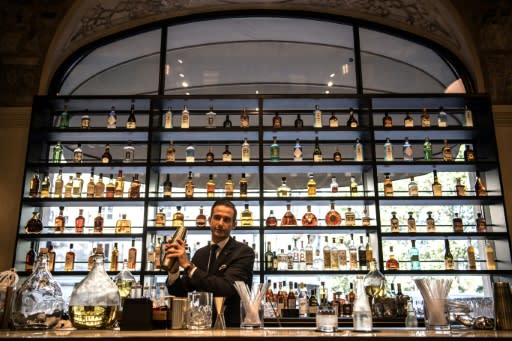 While the brasserie will not reopen until autumn, guests can sip a cocktail in the Josephine bar