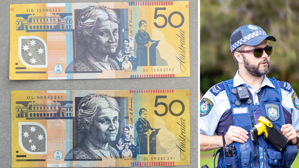 Australian new 50 dollar note - Counterfeit money detection