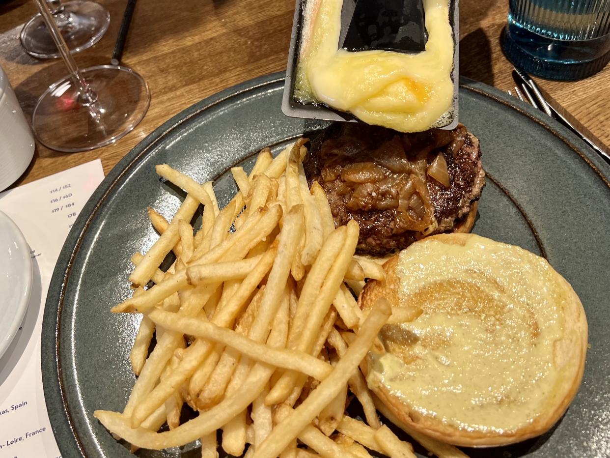 The raclette burger at Couvant in New Orleans, La. (Photo: Terri Peters)