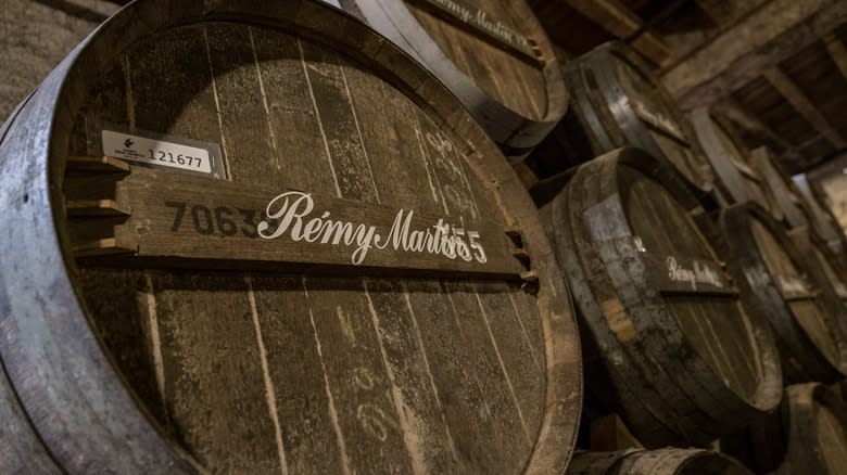 Rémy Martin cognac barrels